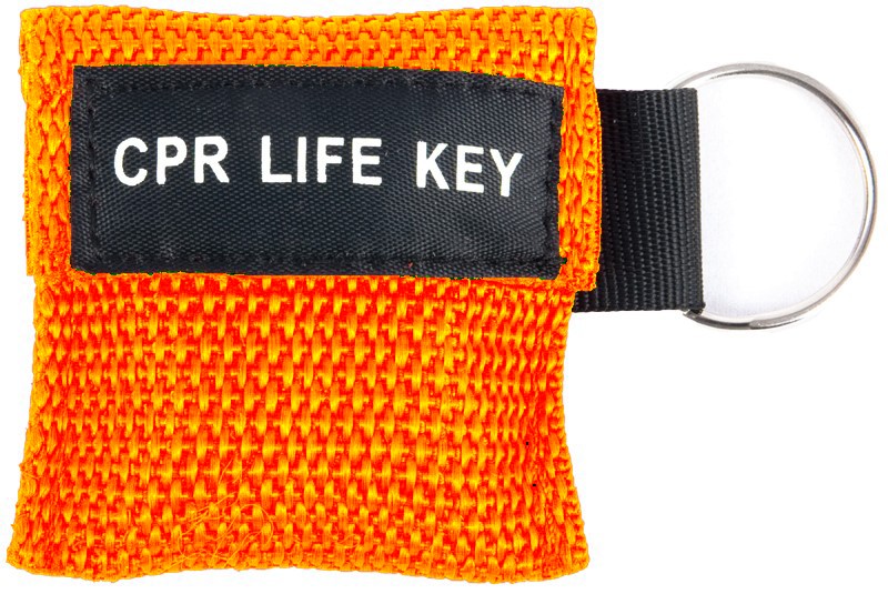 Schlüsselanhänger mit Beatmungsmaske (CPR) »Erste Hilfe« - Werbemittel  Siebenschuh
