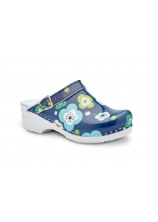 Toffeln Flexi Clog Blue Flower