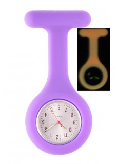 Silikon Schwesternuhr Glow Lila