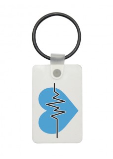 USB Schlüsselhänger EKG Blau