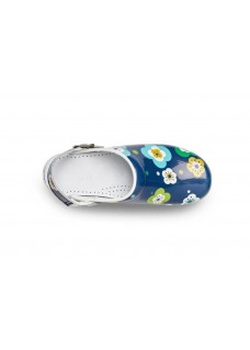 Toffeln Flexi Clog Blue Flower