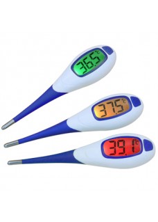 Flexibles Digitalthermometer mit Hintergrundbeleuchtung Blau