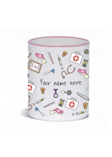 Tasse Tasse Medizinische Symbole Rosa