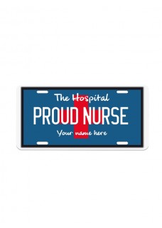 Deko-Nummernschild Proud Nurse