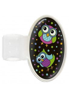 Stethoskop Namensschild Owl Black Party