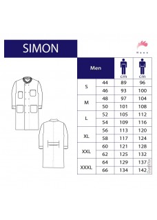 AUSLAUFMODELL: größe 54 Haen Lab coat Simon 71010 