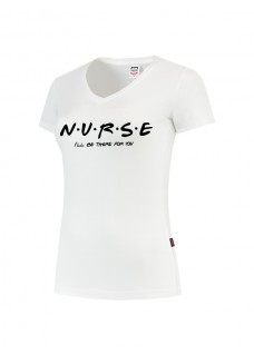 Damen T-Shirt Nurse For You Weiß