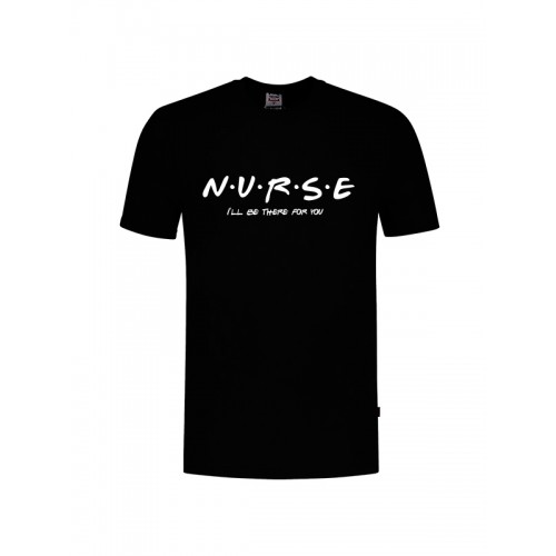 T-Shirt Nurse For You Schwarz