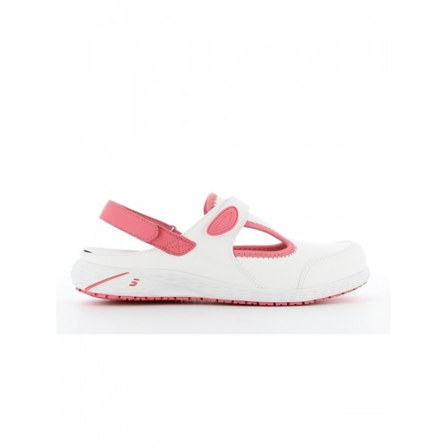 Oxypas Safety Jogger Carly Weiß/Fuchsia