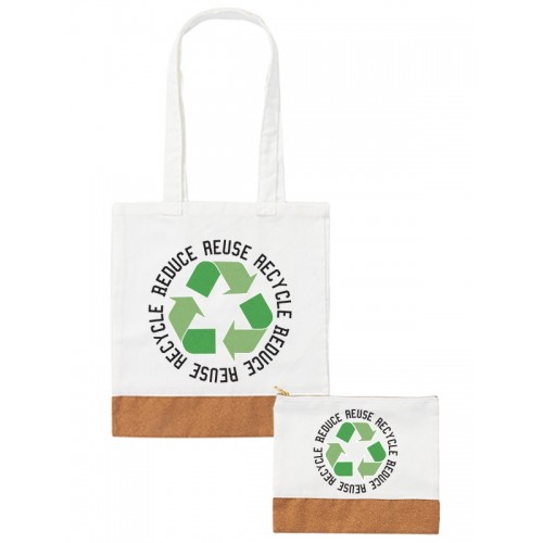 Einkaufstasche und Etui Set -  Reduce Reuse Recycle